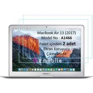 MacBook Air 13 A1466 2017 Yılı Uyumlu Ekran Koruyucu Nano Esnek Kırılmaz Koruyucu 2 Adet