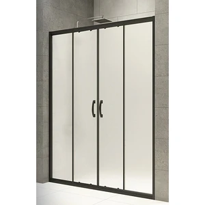 Durul Duşakabin Ön Cephe Siyah 5mm Buzlu Yükseklik 190 cm