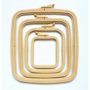 Kasnak Nurge 4 Lü Kare Plastik Nakış Kasnak Seti