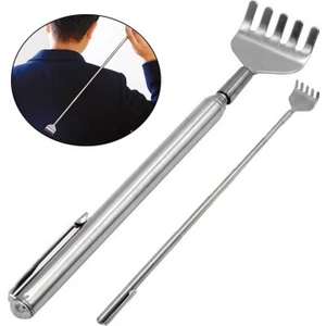 Neler Geldi Neler 2 Adet Teleskobik Sırt Kaşıyıcı Metal Kaşağı Kaşıma Aleti Sırt Kaşıma Aparatı Metal 51 Cm