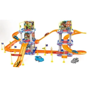 Erdem Oyuncak Parking Garage Play Set 6 Katlı Oyuncak Otopark Süper Garaj Seti 2 Araç Dahil Aksesua