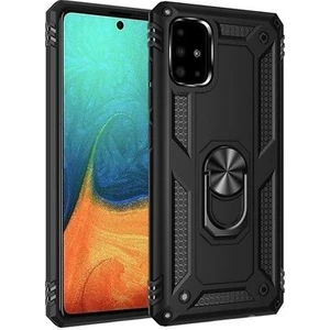 Kip GSM Galaxy A51 Kılıf Vega Tank Sert Yüzüklü Standlı Zırh Koruma Kapak