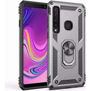 Kip GSM Galaxy A9 2018 Kılıf Zore Vega Tank Sert Yüzüklü Standlı Zırh Koruma Kapak