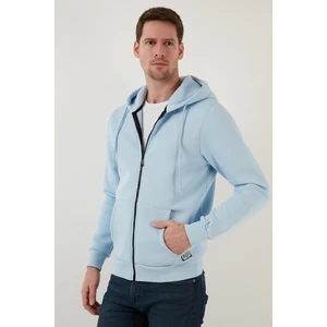 Slim Fit Kapüşonlu Fermuarlı Içi Tüylü Yumuşak Şardonlu Kışlık Sweat Erkek Sweat 5905340