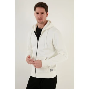 Slim Fit Kapüşonlu Fermuarlı Içi Tüylü Yumuşak Şardonlu Kışlık Sweat Erkek Sweat 5905340