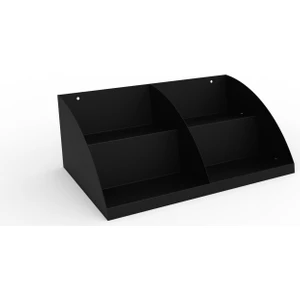 Kasaönü , Bar Önü ,tezgah Önü Aperatif Standı , Tezgahönü Organizer Raf 50 cm 2 Katlı Model Siyah