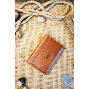 Hakiki Deri Crazy Deri Minimalist  Kartlık