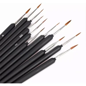 Mor Salkım Home Tezhip Sanat Ince Uçlu Suluboya Yağlıboya Çakal Saçı Guaj Akrilik Boyama Fırça Seti