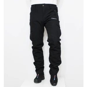 Softshell Kargo Cepli Kışlık Erkek Pantolon-Siyah 300201