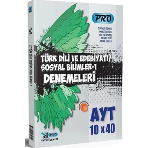 Yayın Denizi Yayınları AYT Türk Dili ve Edebiyatı Sosyal Bilimler Pro 10 x 40 Denemeleri