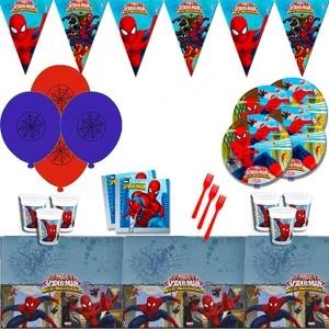 Marvel Spider-Man Örümcek Adam 8 Kişilik Doğum Günü Parti Süsleri Süsleme Seti