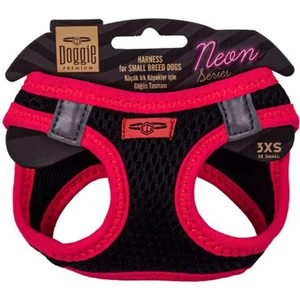 Havalı Dokuma Neon Serisi Küçük Irk Göğüs Tasması Pembe 3XS-22-26CM