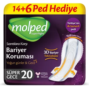 Supernight Hijyenik Ped D.eko Süper Gece 20 Adet
