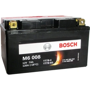 M6008 12 V 7 Amper 120 A YT7B-BS Motosiklet Akü Bosch YT7B