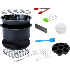 Xiaomi Philips Tefal Kumtel Uyumlu 4.5 Litre 7 inç Hava Fritözü 12'Li Yedek Parça Seti
