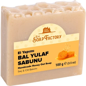 The Soap Factory İpek Seri El Yapımı Bal Yulaf Sabunu 100 g - Lüks - Çevre Dostu - Bütün Cilt Tiplerine Uygun - Soğuk Sıkım - Üstün Cilt Bakımı