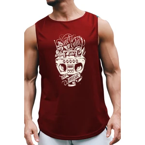 Music Tank Top Kolsuz Sporcu Tshirt