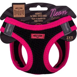 Havalı Dokuma Neon Serisi Küçük Irk Göğüs Tasması Pembe 2XS-26-30CM