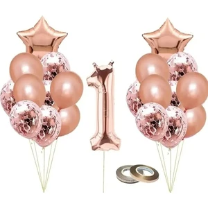 Çıtı Pıtı Store 1 Yaş Balon Set Rose Gold