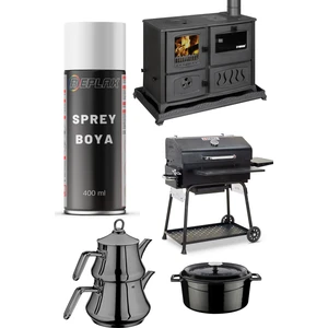 Siyah Isıya Dayanıklı 600° Fırın Sprey Boyası 400 Ml.
