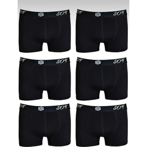 Sof Özel Erkek Normal ve Battal Beden Boxer 6'lı Paket