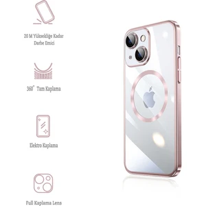 Kip GSM Apple iPhone 14 Plus Kılıf Kamera Korumalı Magsafe Tam Koruyucu Kılıf