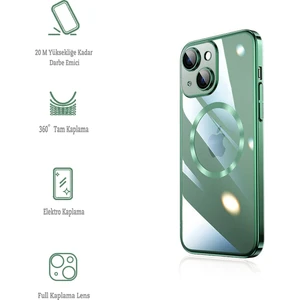 Kip GSM Apple iPhone 13 Kılıf Kamera Korumalı Magsafe Tam Koruyucu Kılıf
