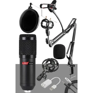 BM800 Mikrofon + Set-01 Stand + Shock Mount + Filtre + Ses Kartı