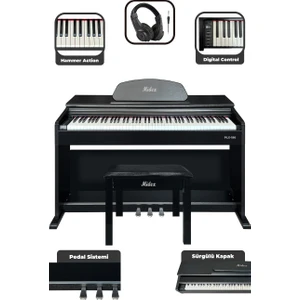 PLX-190BK Siyah Dijital Piyano 88 Tuşlu Hammer Action ve Tuş Hassasiyeti