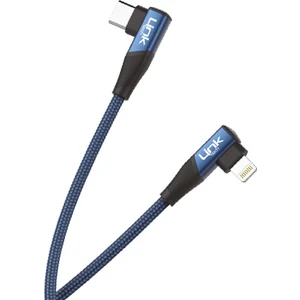 Linktech K596 27W Type-C - Lightning 90 Derece Data/şarj Kablosu 1.5mt