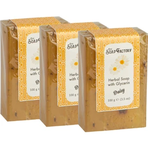 The Soap Factory Gliserinli Papatya Sabunu 100 g x 3 Adet (Toplam 300 gr) - Cildinizi Tazeler ve Yumuşatır - Yoğun Nemlendirici Etki - Cildi Olumsuz Dış Etkenlere Karşı Korur