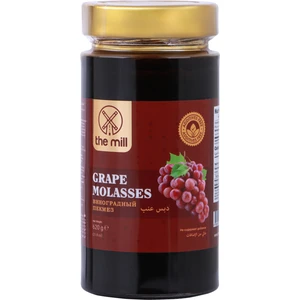 The Mill Üzüm Pekmezi 620 gr Cam Kavanoz - Helal - Vegan - Doğal Olarak İşlenmiş - Atıştırmalık ve Kahvaltı İçin İdeal - Tahinle Tüketilebilir - Demir, Vitamin ve Enerji Kaynağı - Lezzetli