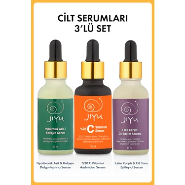 Jiyu 3'lü Cilt Serum Seti 3 x 30