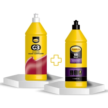 Farecla Süper Ikili Başlangıç Seti G3 Pasta 1lt + G3 Cila 1lt Kampanya