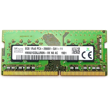 Hynix HMA81GS6JJR8N-VK PC4-21300 8 GB Ddr4 2666 Mhz CL19 Fiyatı