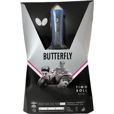 Butterfly Timo Boll Black Masa Tenisi Raketi Üç Yıldız Wakaba Lastik ile Yüksek