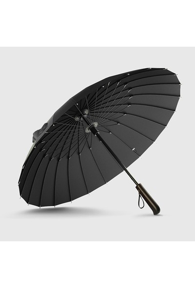 Qiqi Store Güçlü Rüzgar Geçirmez Uzun Saplı Şemsiye (Yurt Dışından)