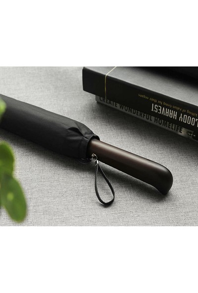 Qiqi Store Güçlü Rüzgar Geçirmez Uzun Saplı Şemsiye (Yurt Dışından)