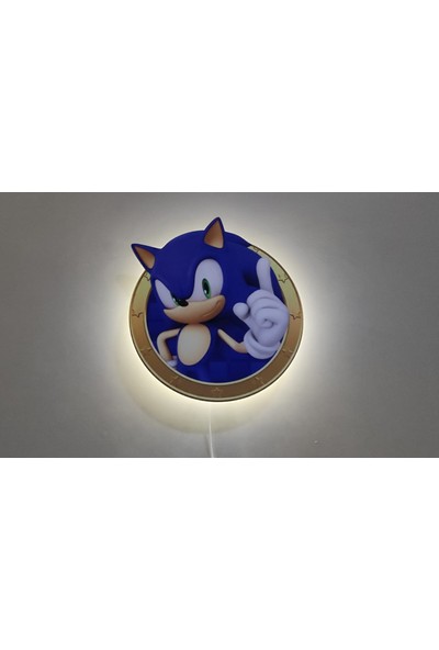 Dora Home Dekoratif Sevimli Sonic Gece Lambası LEDli