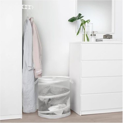 Çamaşır Sepeti, Beyaz 79 Litre Meridyendukkan 50 Cm, 9 kg Pratik Çamaşır Sepeti modelleri