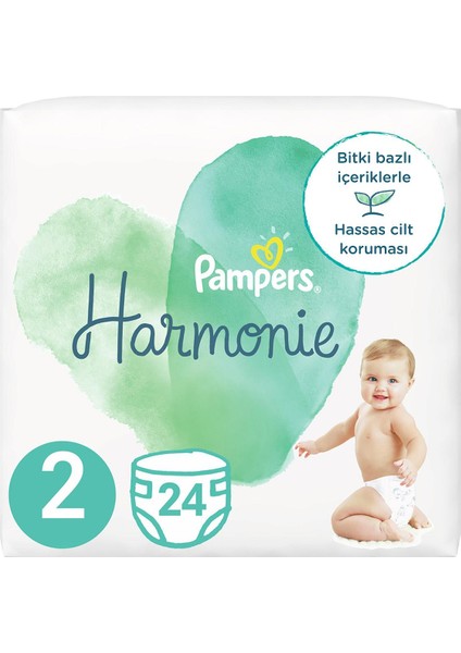 Pampers Harmonie Bebek Bezi 2 Beden 24 Adet