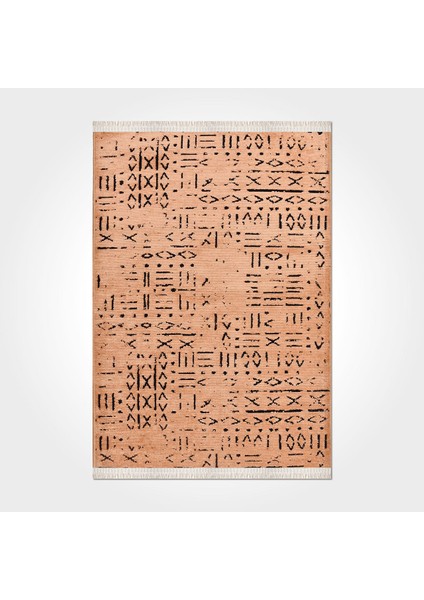 Modern Şönil Kilim Jakarlı Dokuma Iskandinav Desen Natural Lateks Taban Özel Ölçü Halı Yolluk