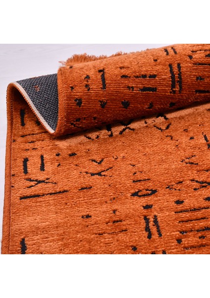 Crea Halı Modern Şönil Kilim Jakarlı Dokuma Iskandinav Desen Natural Lateks Taban Özel Ölçü Halı Yolluk