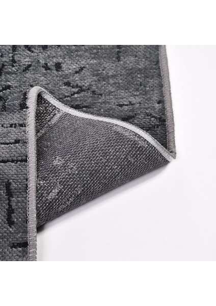 Modern Şönil Kilim Jakarlı Dokuma Iskandinav Desen Natural Lateks Taban Özel Ölçü Halı Yolluk