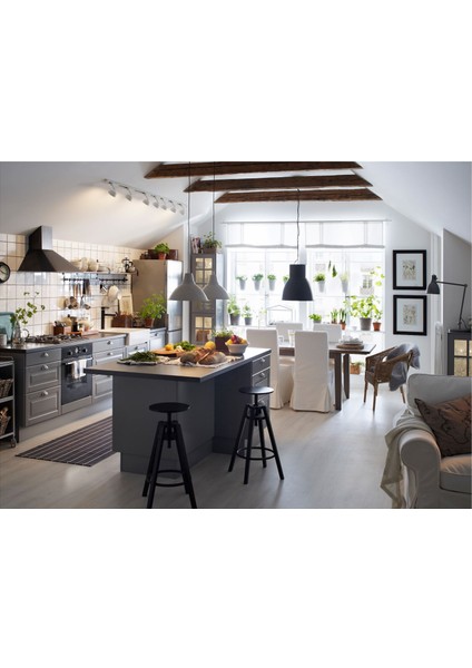 Sarkıt Lamba, Koyu Gri, 38 Cm, Hektar modelleri