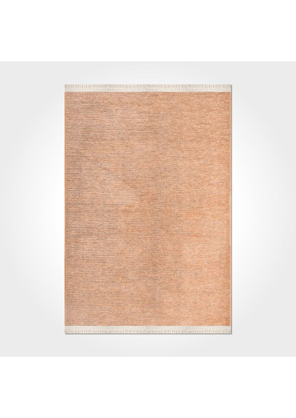 Modern Şönil Kilim Turuncu Jakaralı Dokuma Ince Yolluk Natural Lateks Özel Ölçü modelleri