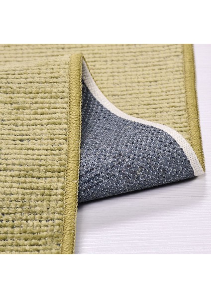 Modern Şönil Kilim Yeşil Jakaralı Dokuma Ince Yolluk Natural Lateks Özel Ölçü modelleri