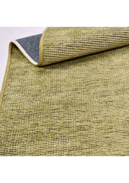 Modern Şönil Kilim Yeşil Jakaralı Dokuma Ince Yolluk Natural Lateks Özel Ölçü fiyatları