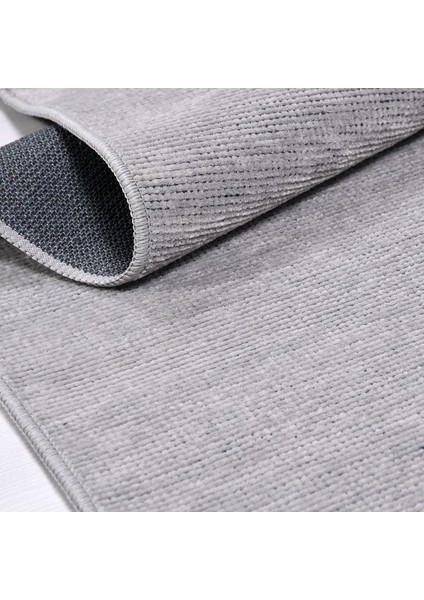 Modern Şönil Kilim Gri Jakaralı Dokuma Ince Yolluk Natural Lateks Özel Ölçü fiyatları