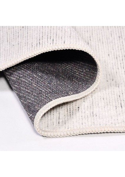 Modern Şönil Kilim Gümüş Gri Jakaralı Dokuma Ince Yolluk Natural Lateks Özel Ölçü fırsatları